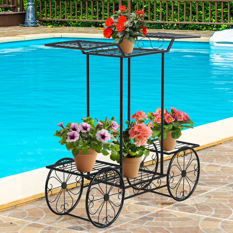 Costway 6 Tier Garden Cart Bicycle Plant Stand Wayfair